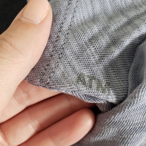 ATM| Slub Jersey Schoolboy V Neck T-Shirt Tee NWT Size Extra Large - Picture 2 of 6